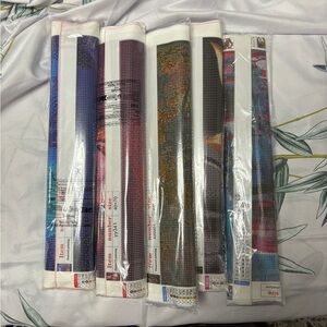 Set of 5 Colorful Diamond Art Painting Kits 40x70